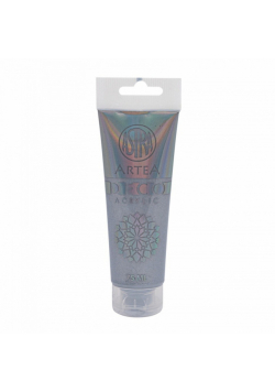 Farba akrylowa Deco Artea 75 ml tuba metaliczny srebrny