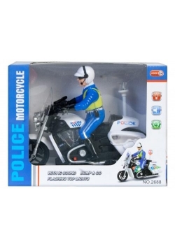 Motocyklista policjant
