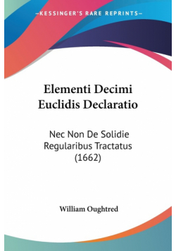 Elementi Decimi Euclidis Declaratio