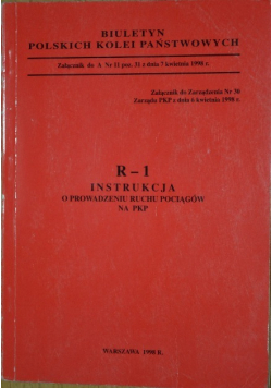 R - 1 Instrukcja o prowadzeniu ruchu pociągów na PKP