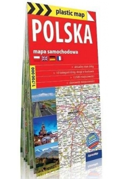 Polska 1:700 000 mapa samochodowa w.2018