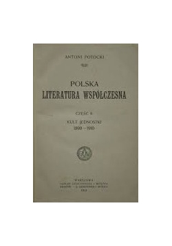 Polska literatura współczesna cz II,1912
