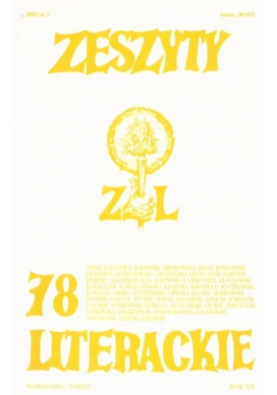 Zeszyty literackie Nr 78
