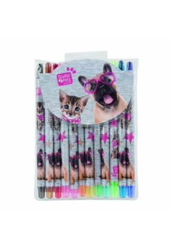 Zestaw kredek Studio Pets 12 kolorów