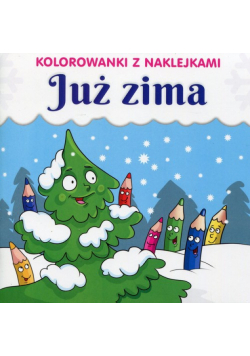 Kolorowanki z naklejkami Już zima