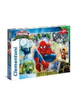 Puzzle SuperColor 104 Spiderman Fluorescent