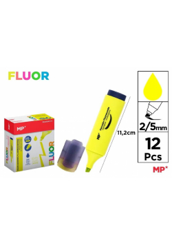 Zakreślacz fluorescencyjny 2-5mm żółty (12szt)