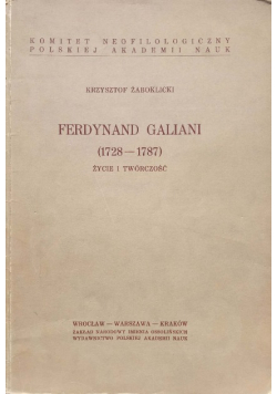 Ferdynand Galiani 1728 - 1787