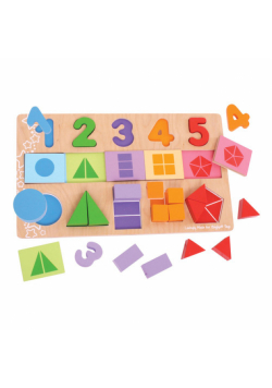 Moje pierwsze ułamki Puzzle drewniane