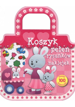 Koszyk pełen rysunków i naklejek