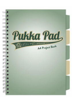 Project Book Sage A4/200K kratka zielony (3szt)