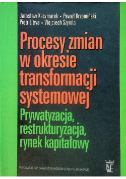 Procesy Zmian W Okresie Transformacji Systemowej