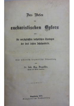 Das bellen des eucharistischen opfers , 1877 r.
