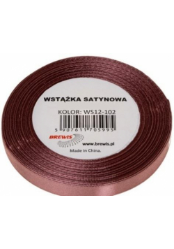 Wstążka satynowa brudny róż 25mm x 32m