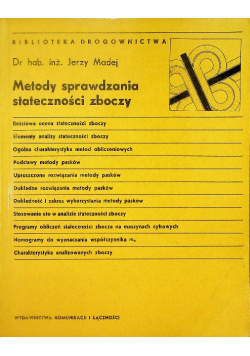 Metody sprawdzania stateczności zboczy