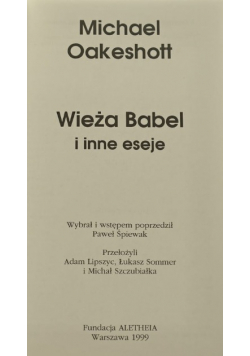 Wieża Babel i inne eseje