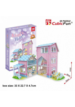 Puzzle 3D Alisa's home Domek dla lalek 74 elementy