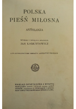 Polska Pieśń Miłosna 1912 r.