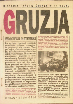 Historia państw świata w XX wieku Gruzja