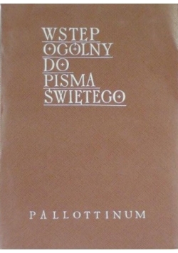 Wstęp ogólny do Pisma Świętego
