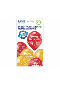 Balony Merry Christmas 6szt