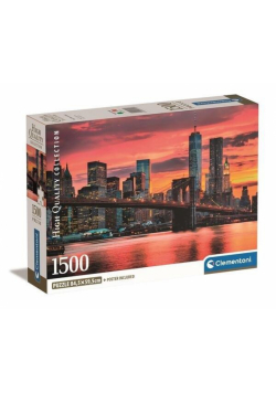 Puzzle 1500 Compact East River at dusk