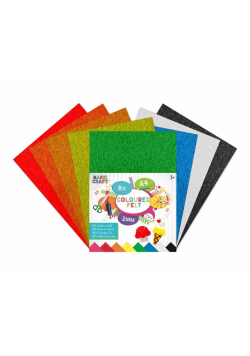 Filc A4 mix 2mm 8szt