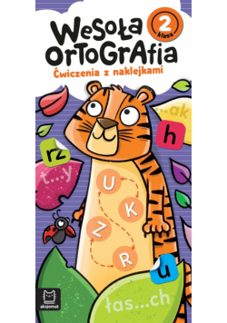 Wesoła ortografia Ćwiczenia z naklejkami Klasa 2
