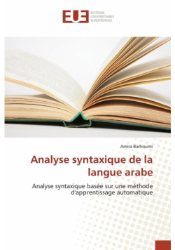 Analyse syntaxique de la langue arabe
