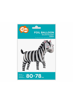 Balon foliowy Zebra 80x78cm