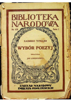 Tetmajer Wybór poezyj 1936r.