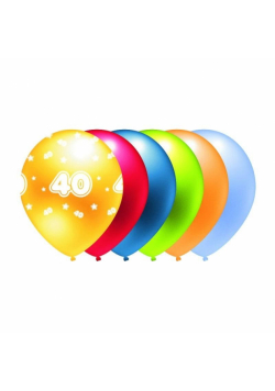 Balon 40 mix kolorów metalik 5szt