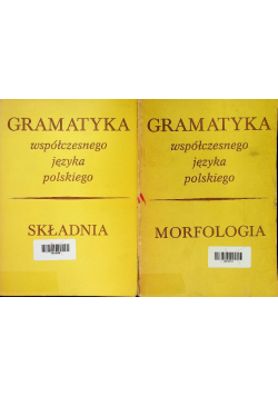 Gramatyka współczesnego języka polskiego Tom 1 i 2