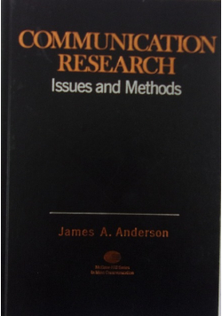 Communication research issues and Methods