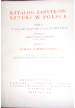 Katalog zabytków sztuki w Polsce , tom VI, zeszyt 15