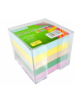 Kostka kolorowa 84x84x70mm w pojemniku nieklejona