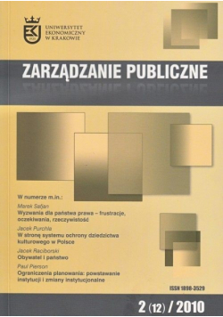 Zarządzanie Publiczne 2(12)/2010