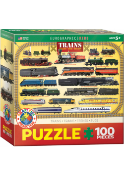 Puzzle 100 Smartkids Trains 6100-0090