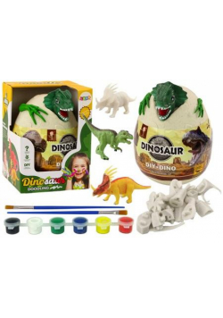 Jajo z dinozaurami do malowania DIY