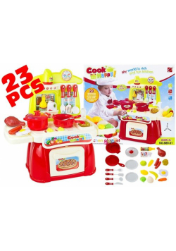 Kuchnia dla małej gosposi w skrzyni Cook Happy 2 kolory mix