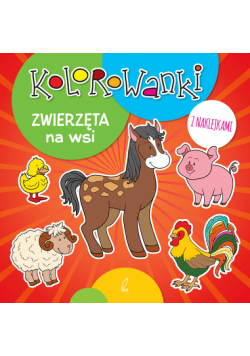 Kolorowanki z naklejkami Zwierzęta na wsi