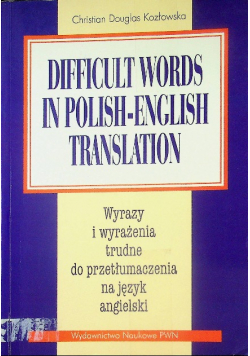 Difficult words in polish  english translation