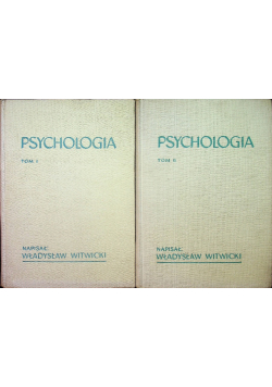 Psychologia Tom I i II