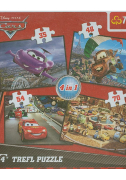 Puzzle 4w1 mix Auta 2