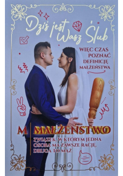 Karnet Ślub - Wałek