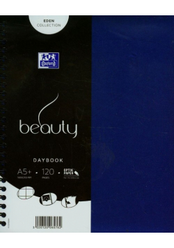 Kołonotatnik A5 Oxford beauty Daybook w kratkę 120 kartek niebieski