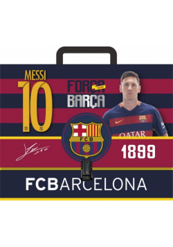 Teczka z rączką A4 FC Barcelona
