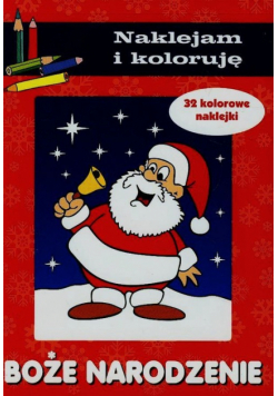 Boże Narodzenie Naklejam i koloruję