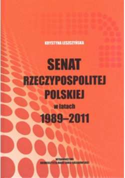 Leszczyńska Krystyna - Senat Rzeczypospolitej Polskiej w latach 1989-2011