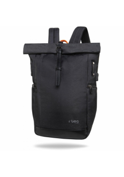 Plecak kurierski zwijany na laptopa r-bag Roll Black